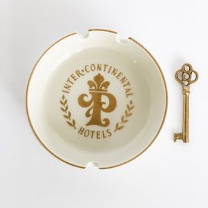Porcelain Ashtray Intercontinental Hotel Paris
